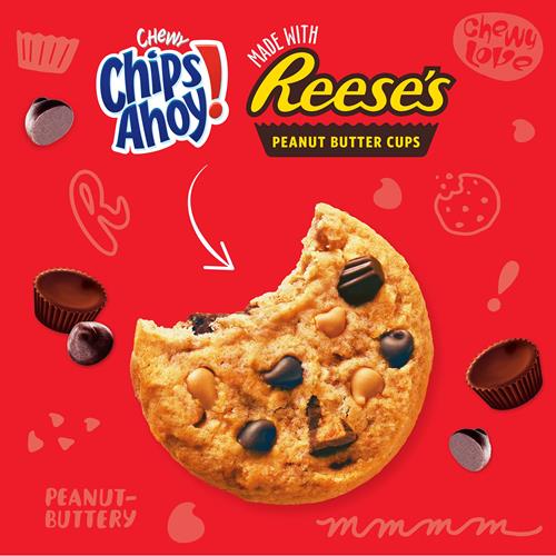 Chips Ahoy! Chewy Chocolate Chip Cookies With Reeses Peanut Butter Cups, 9.5 Oz