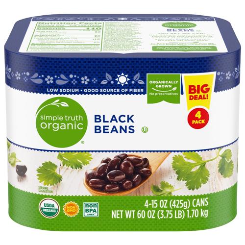 Simple Truth Organic Black Beans 4 ct / 15 oz