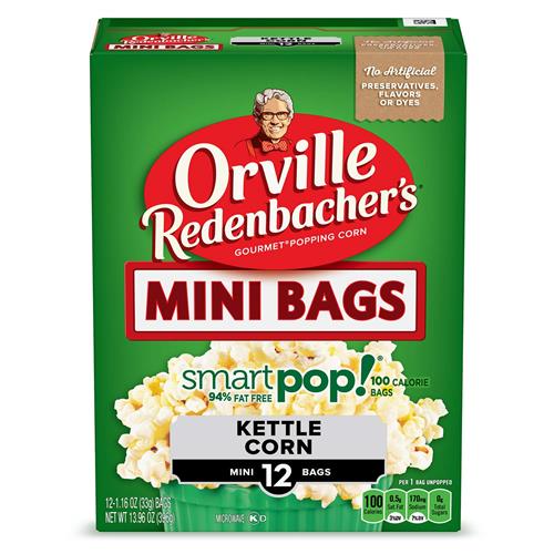 Orville Redenbachers Smartpop! Kettle Corn Popcorn, 1.16 Oz, 12 Ct