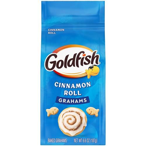 Goldfish Grahams Cinnamon Roll Baked Snack Crackers, 6.6 Oz Bag