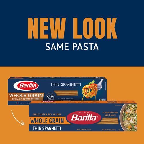 Barilla Whole Grain Pasta Thin Spaghetti, 16 Oz
