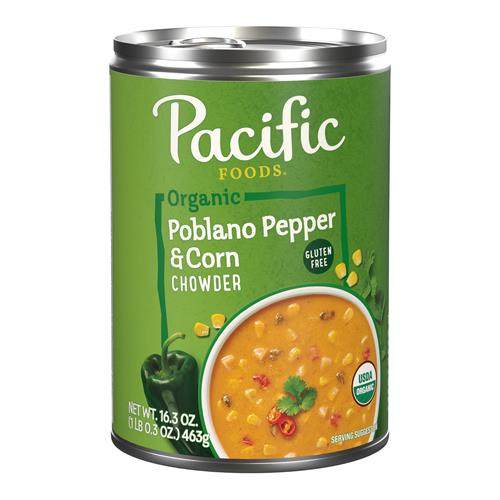 Pacific Foods Organic Poblano Pepper And Corn Chowder, 16.3 Oz Can