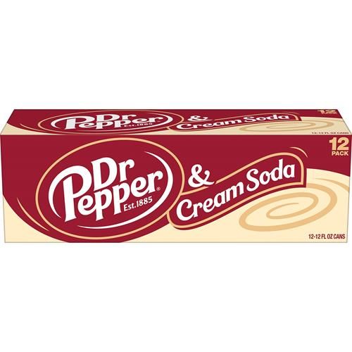 Dr Pepper - & Crème Soda, 12 Oz, 12 Pk