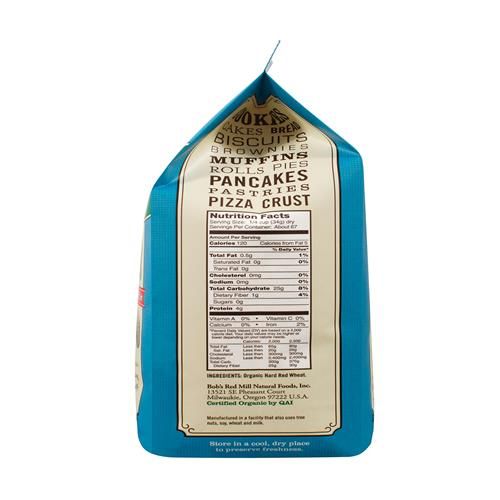 Bobs Red Mill, Flour Unbleached White All Purpose Organic, 80 Ounce