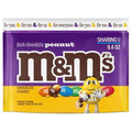 M&Ms Peanut Dark Chocolate Candy, Sharing Size, 9.4 Oz Resealable Bag