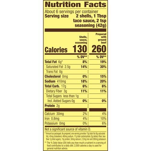 Old El Paso Taco Dinner Kit, Crunchy, 8.8 Oz.