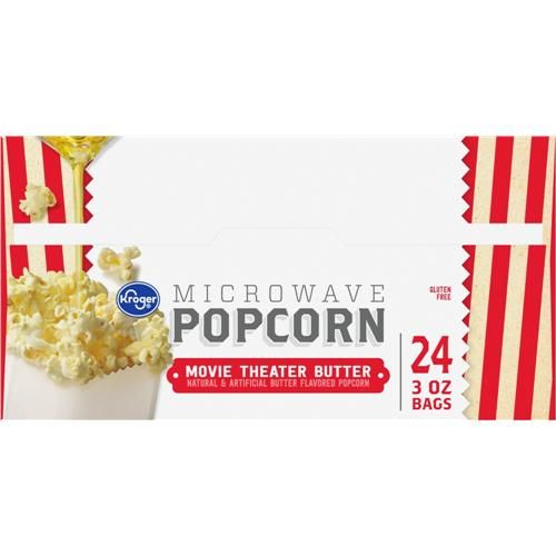 Kroger Movie Theater Butter Microwave Popcorn 24 ct / 3 oz