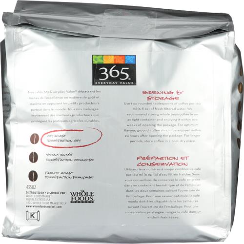 Whole Foods Market, Hometown Blend Whole Bean Coffee, Medium-Light Roast, 24 Ounce
