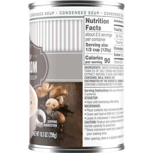 Kroger Cream of Mushroom Condensed Soup 10.5 oz