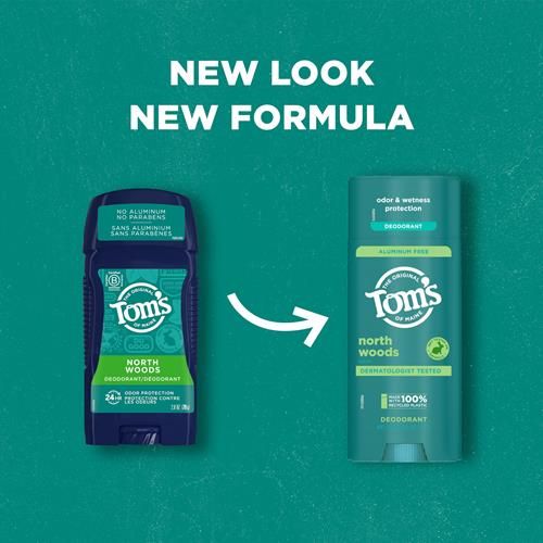 Tom’S Of Maine North Woods Aluminum Free Natural Deodorant For Women & Men | Goes On Clear | Odor & Wetness Protection | Naturally Derived And Moisture-Locking Ingredients | 3.25 Oz