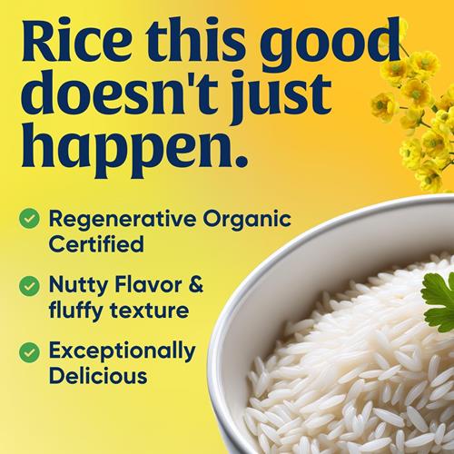 Lundberg Regenerative Organic Certified (Roc) Long Grain White Basmati Rice – Non-Sticky, Fluffy Aromatic Organic Rice Grown In California, 32 Oz