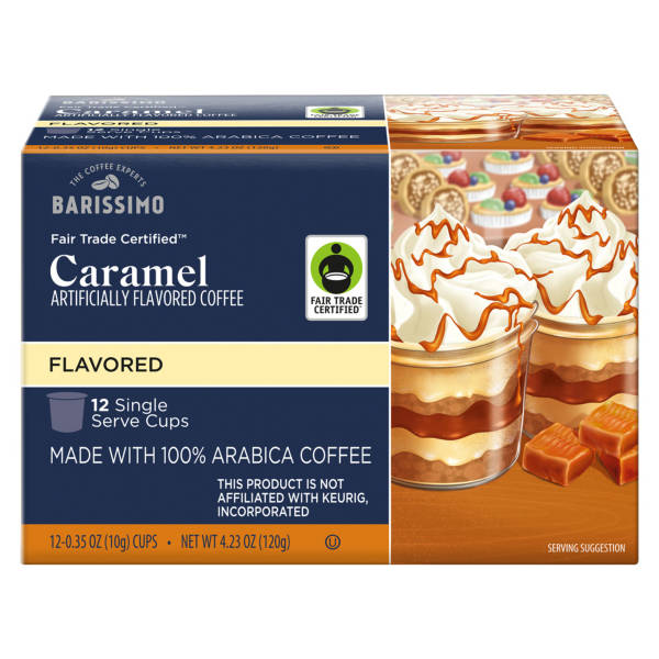 Barissimo Caramel Flavored Coffee Pods, 12 count