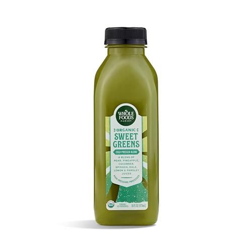 Whole Foods Market, Organic Sweet Greens Juice, 16 Fl Oz