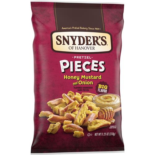 Snyders Of Hanover Pretzel Pieces, Honey Mustard And Onion, 11.25 Oz