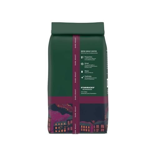 Starbucks Ground Coffee, Dark Roast Coffee, French Roast, 100% Arabica, 1 Bag (12 Oz)