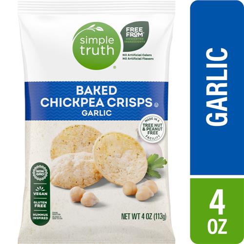 Simple Truth Garlic Baked Chickpea Crisps 4 oz