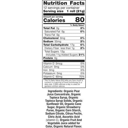 Annies Organic Fruit Tape, Swirly Strawberry And Bendy Berry Flavors, Variety Pack, 12 Rolls, 9 Oz