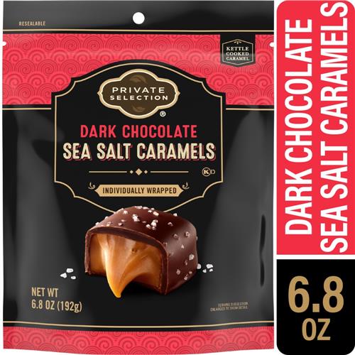Private Selection Dark Chocolate Sea Salt Caramels 6.8 oz