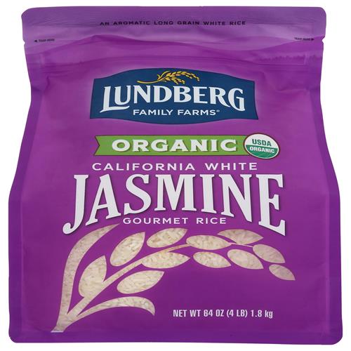 Lundberg Family Farms Organic California White Jasmine Rice, 64 Oz