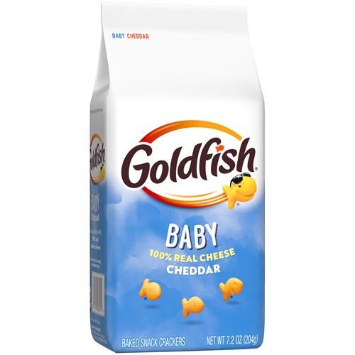 Goldfish Baby Cheddar Crackers, Snack Crackers, 7.2 Oz Bag