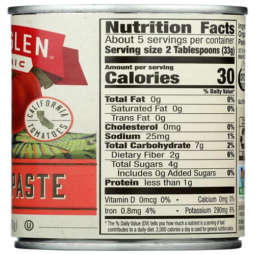 Muir Glen, Tomato Paste Organic, 6 Ounce