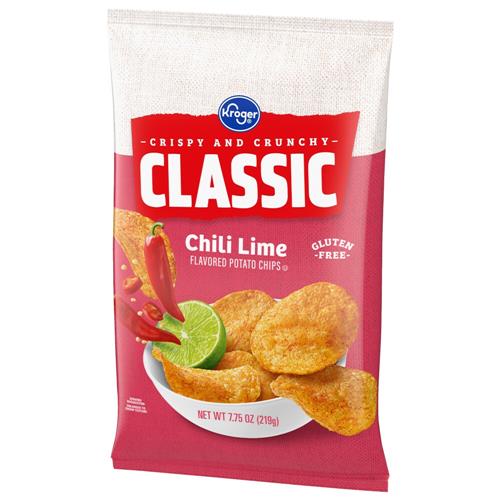 Kroger Chili Lime Potato Chips 7.75 oz