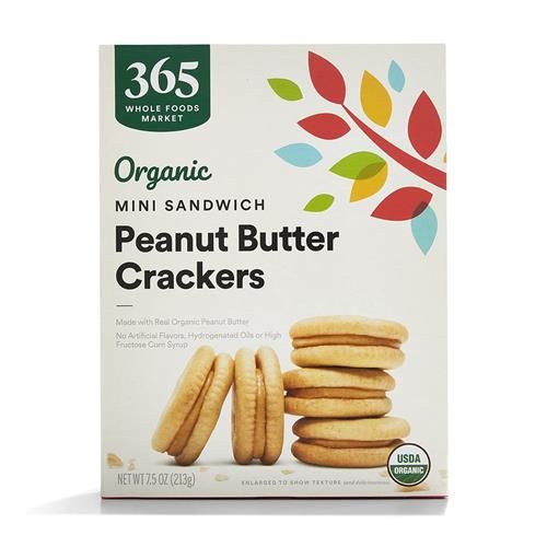 Whole Foods Market Organic Peanut Butter Mini Sandwich Crackers, 7.5 Oz