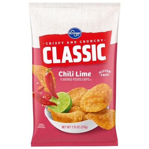 Kroger Chili Lime Potato Chips 7.75 oz