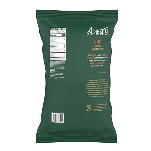 Aplenty Lime Tortilla Chips, 11 Oz