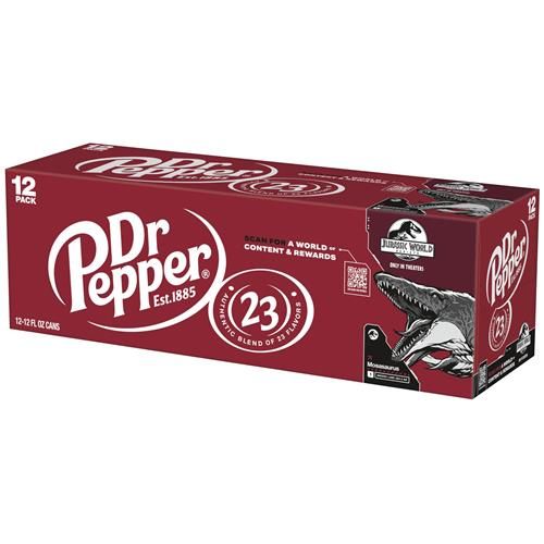Dr Pepper Soda, 12 Fl Oz Cans, 12 Pack
