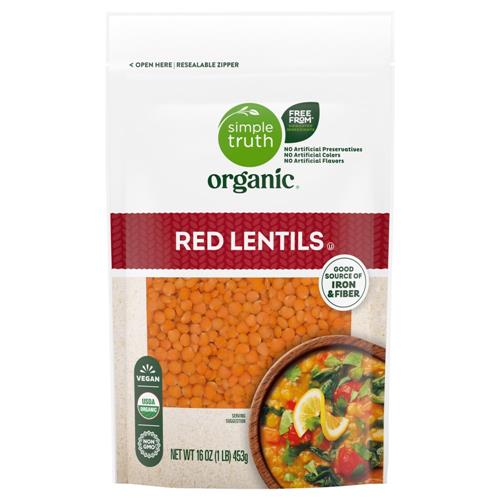Simple Truth Organic Red Lentils 16 oz