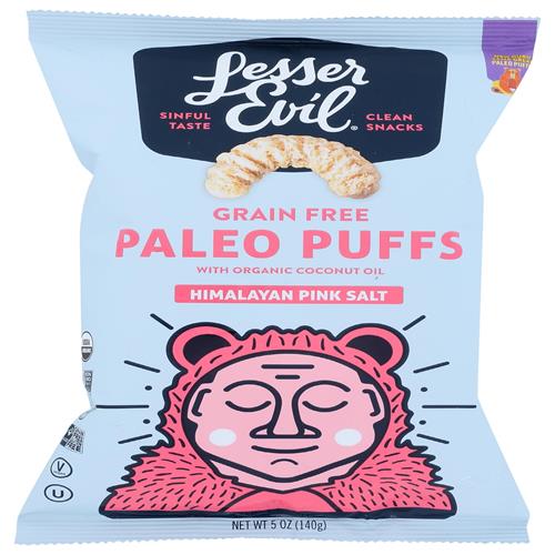 Lesserevil, Paleo Puffs, Himalayan Salt, 5 Ounce