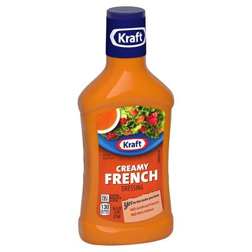 Kraft Creamy French Dressing, 16 Fl Oz Bottle