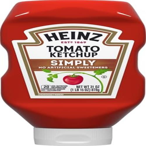 Heinz Simply Tomato Ketchup With No Artificial Sweeteners, 31 Oz Bottle
