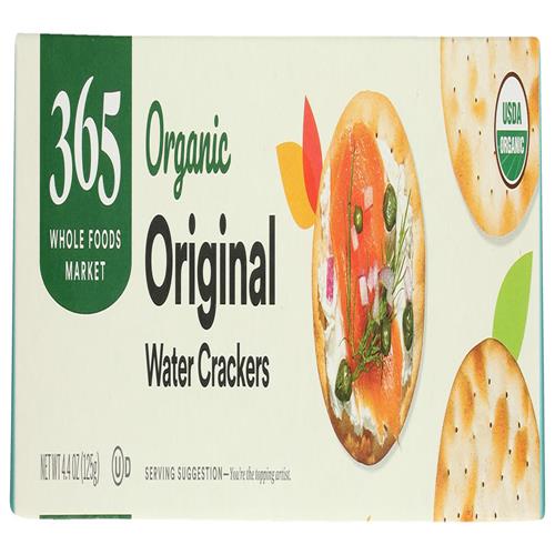 Whole Foods Market Organic Original Water Crackers, 4.4 Oz