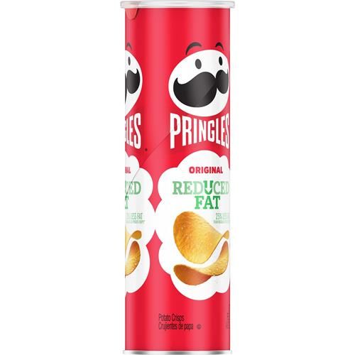 Pringles Potato Crisps Chips, Lunch Snacks, On-The-Go Snacks, Reduced Fat, 4.9Oz Can (1 Can)