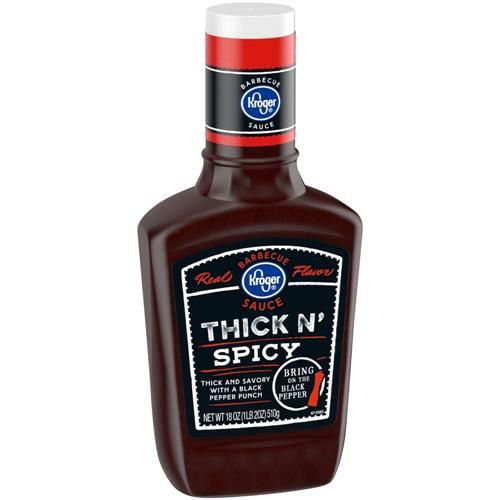 Kroger Thick n Spicy BBQ Sauce 18 oz