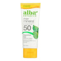 Alba Botanica Sheer Mineral Sunscreen Lotion, Broad Spectrum Spf 50, Fragrance Free, 3 Fl Oz (Packaging May Vary)