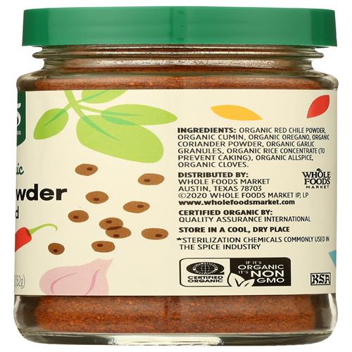 Whole Foods Market, Organic Chili Powder Blend, 1.83 Oz