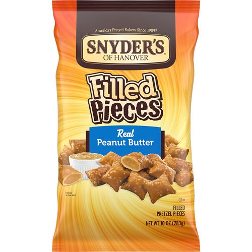 Snyders Of Hanover Pretzels Pieces, Peanut Butter Filled, 10 Ounce Bag