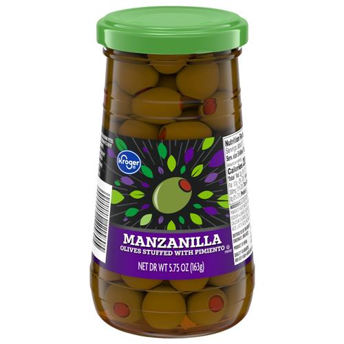 Kroger Pimiento Stuffed Manzanilla Olives 5.75 oz
