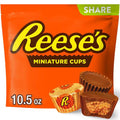 Reeses Miniatures Milk Chocolate Peanut Butter Cups, Candy Share Pack, 10.5 Oz