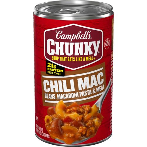 Campbells Chunky Soup, Chili Mac, 18.8 Oz Can