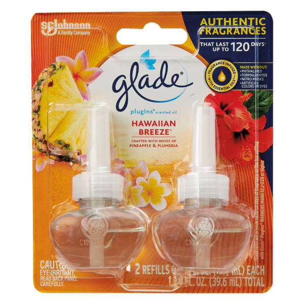 Glade Hawaiian Breeze Refills, 2 pack