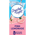 Crystal Light Sugar-Free Pink Lemonade Naturally Flavored Powdered Drink Mix 6 Count Pitcher Packets