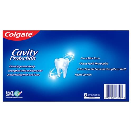 Colgate Cavity Protection Toothpaste With Fluoride, 6 Oz, Pack Of 3