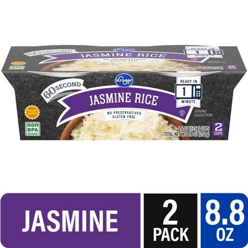 Kroger Jasmine Rice Cups 2 ct / 4.4 oz