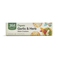 Whole Foods Market Organic Garlic And Herb Water Crackers, 4.4 Ounce