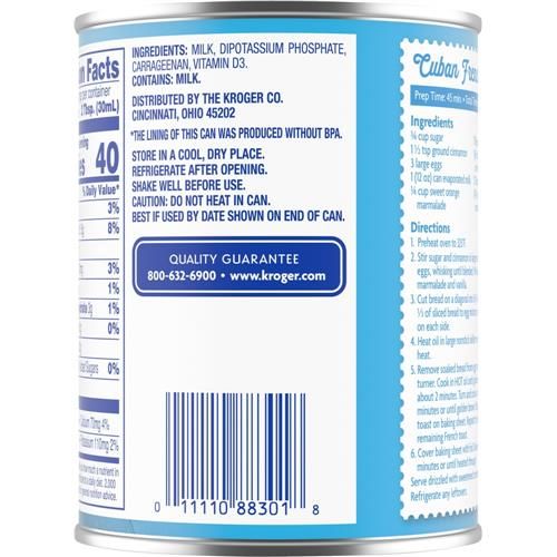 Kroger Evaporated Milk 12 fl oz