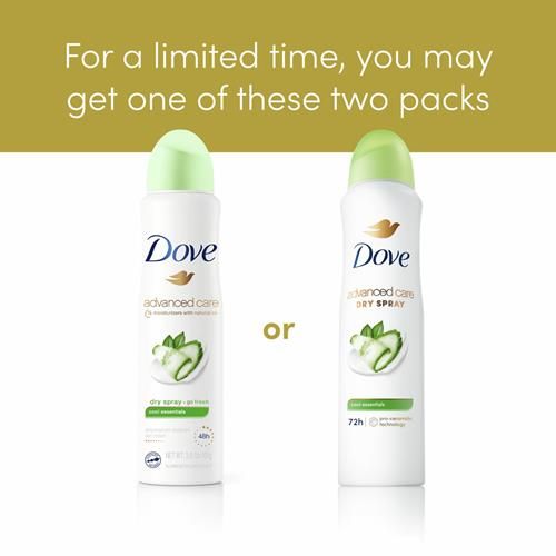 Dove Advanced Care Antiperspirant Deodorant Dry Spray Cool Essentials For Helping Your Skin Barrier Repair After Shaving With Pro Ceramide Technology 3.8 Oz